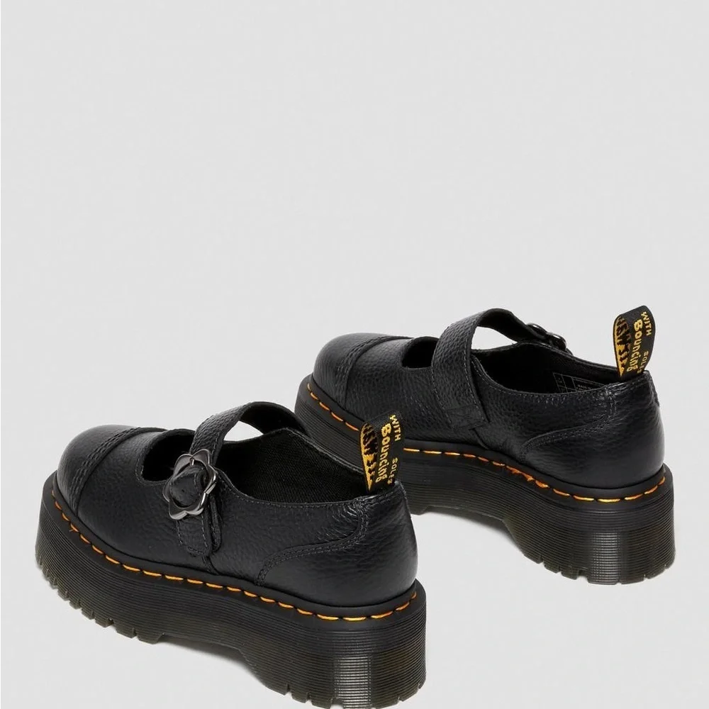 Dr. Martens Black Platform Mary Jane Shoes